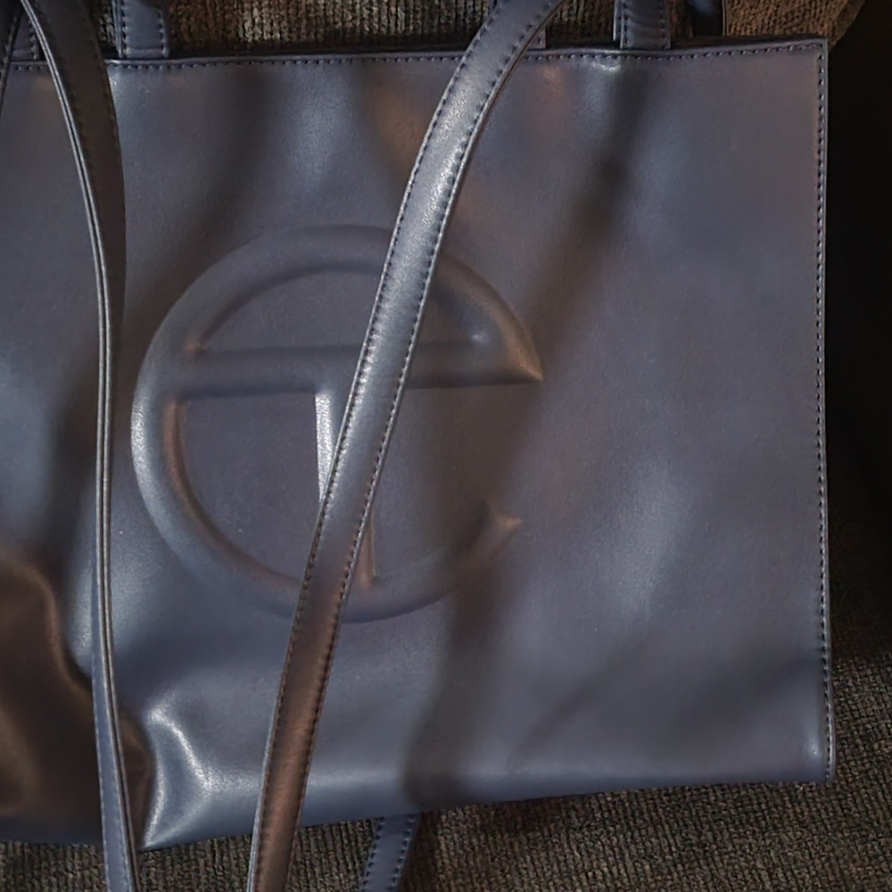 Telfar Dark Blue Tote Bag